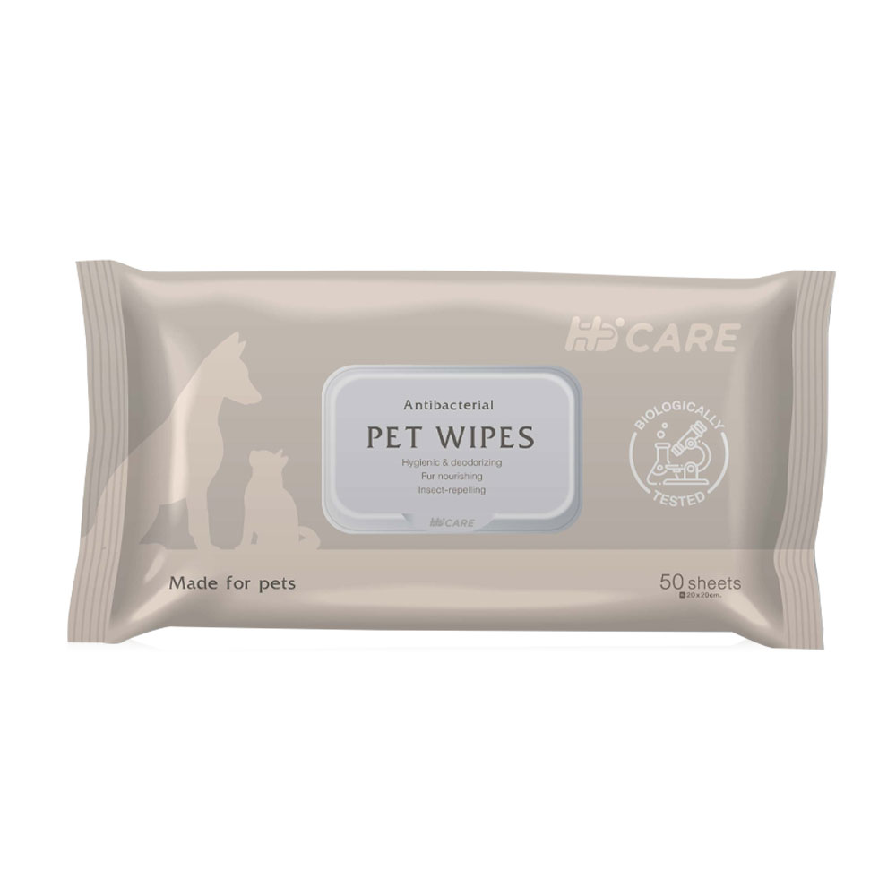 Hi-Care Antibacterial Pet Wipes 50 Sheets