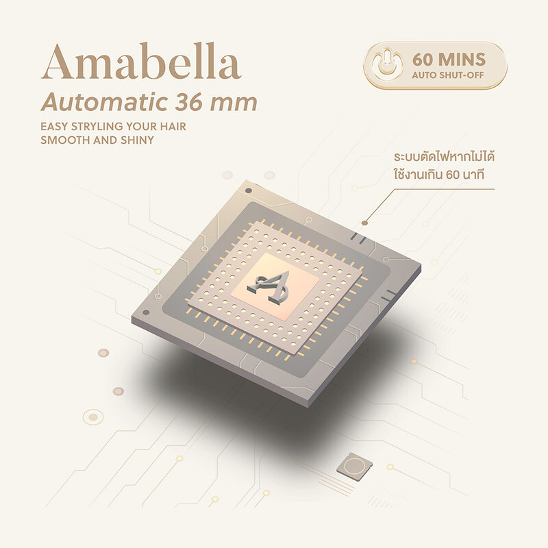 Amabella Automatic Hair Curler 36mm