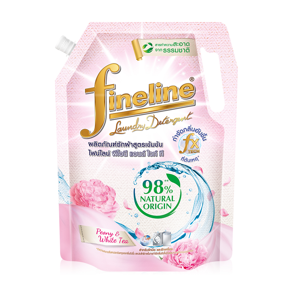 Fineline Concentrated Laundry Detergent Natural Peony And White Tea 1200ml