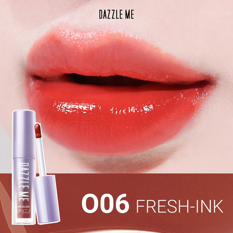Dazzle Me Ink Gloss Lip Tint 2.5g #O06 Fresh Ink