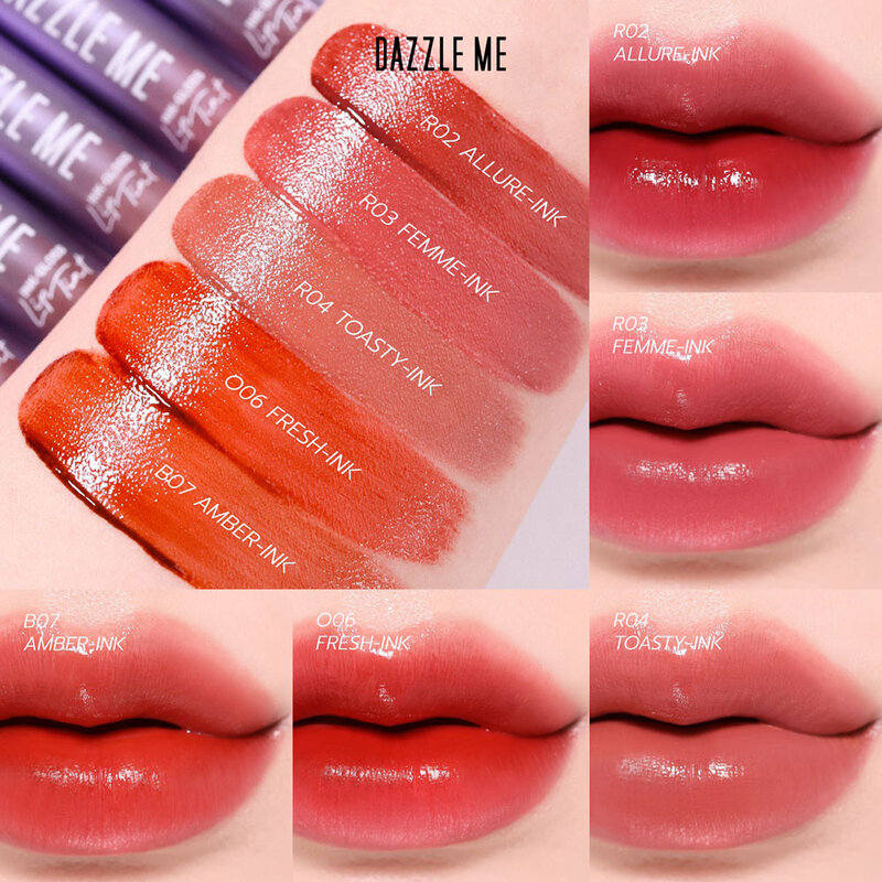 Dazzle Me Ink Gloss Lip Tint 2.5g #O06 Fresh Ink