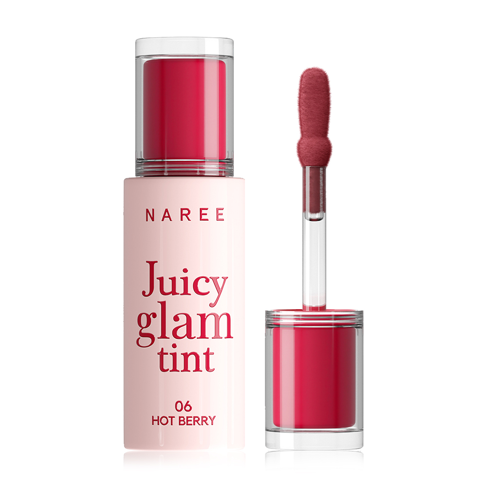 Naree Juicy Glam Tint 3g #06 Hot Berry