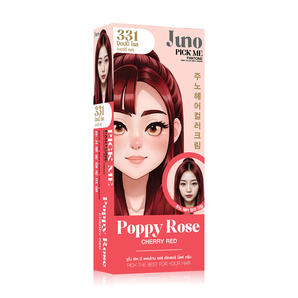 JUNO Pick Me Pantone Hair Color Milk Cream 85ml #331 Poppy Rose