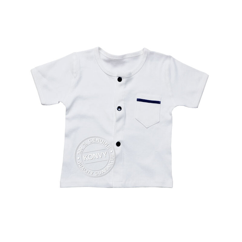 YUYING Baby Short Sleeve and Pants Set Pure Cotton 100% Cloth for Newborn [0-3 Months] Navy #Blue #59 [1920E-3]