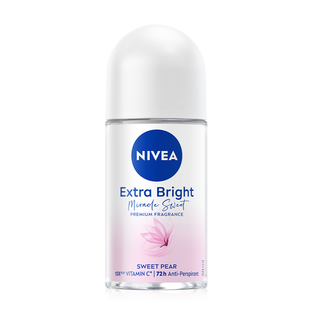 NIVEA Extra Bright Premium Fragrance Miracle Sweet Sweet Pear Roll On 50ml