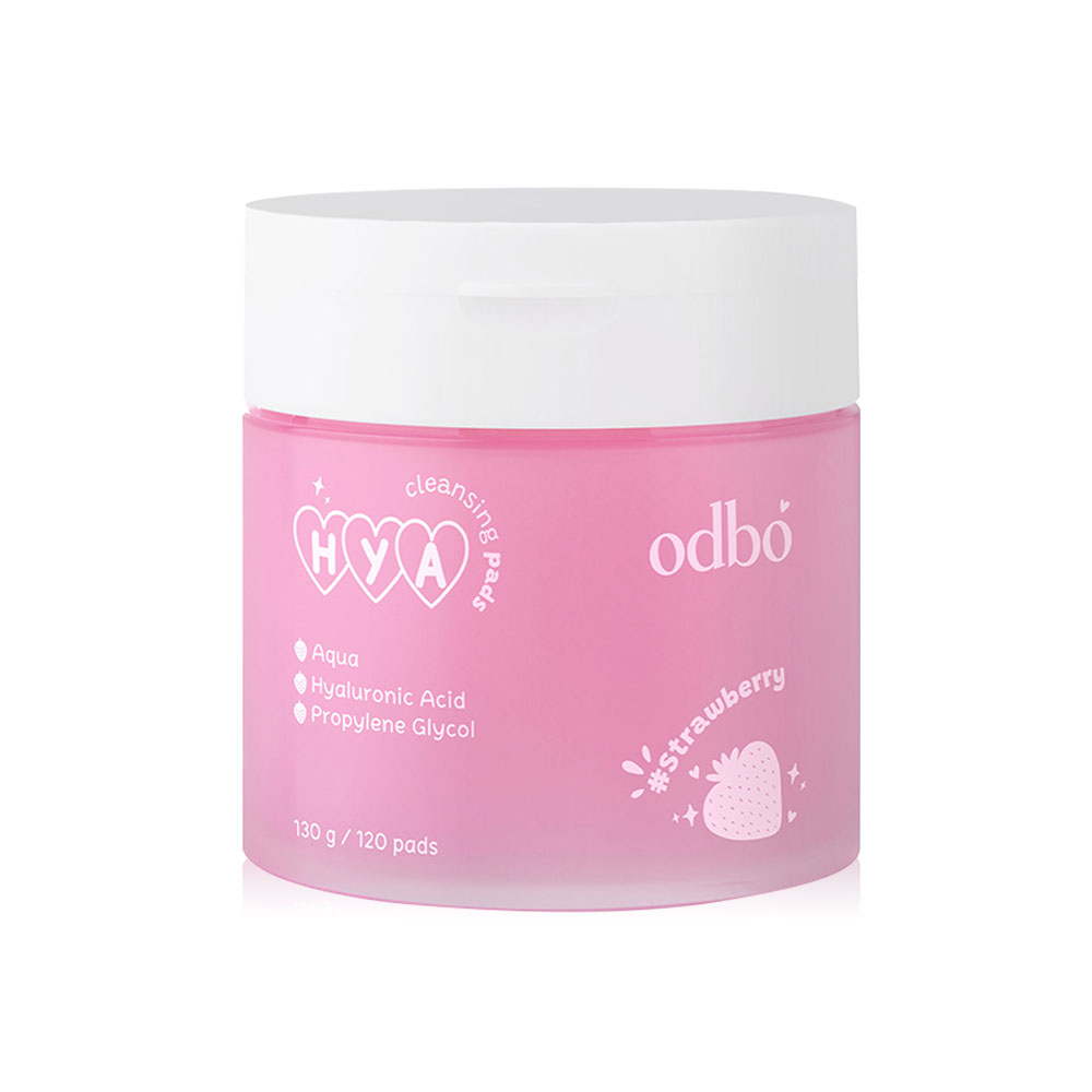 ODBO Hya Cleansing Pads 130g [120 Pads] #02 Strawberry