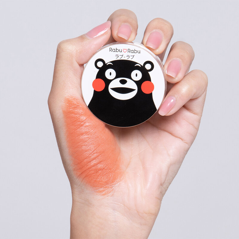 RABU RABU Kumamon Natural Look Cream Blush 3g #05 Hanna Coral