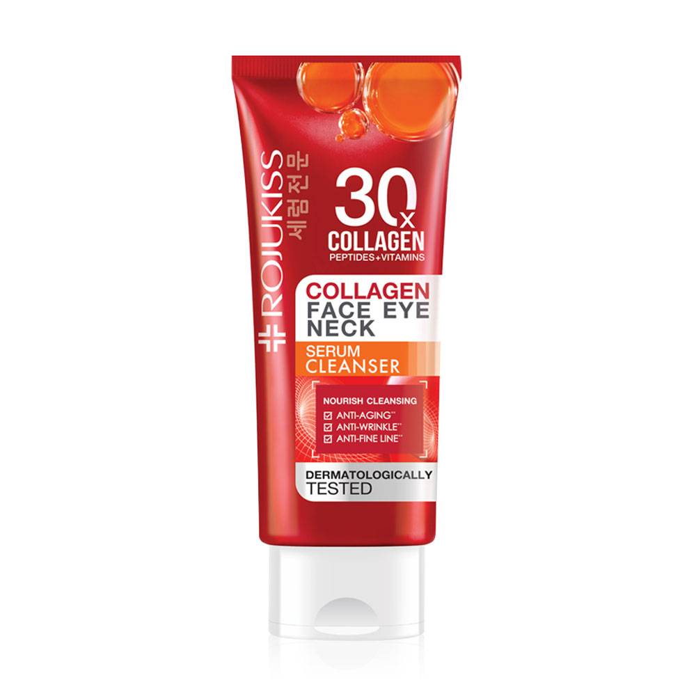 Rojukiss Collagen Face Eye Neck Serum Cleanser 70g