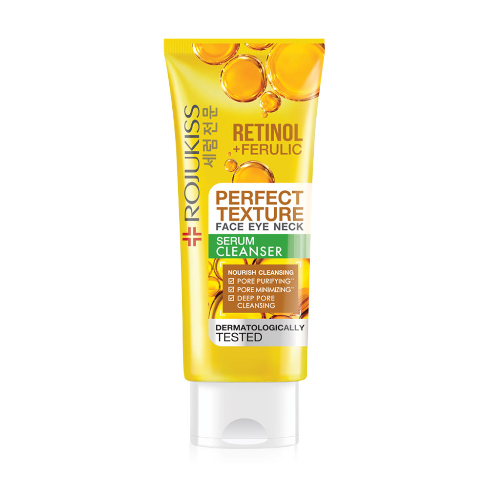 Rojukiss Perfect Texture Face Eye Neck Serum Cleanser 70g