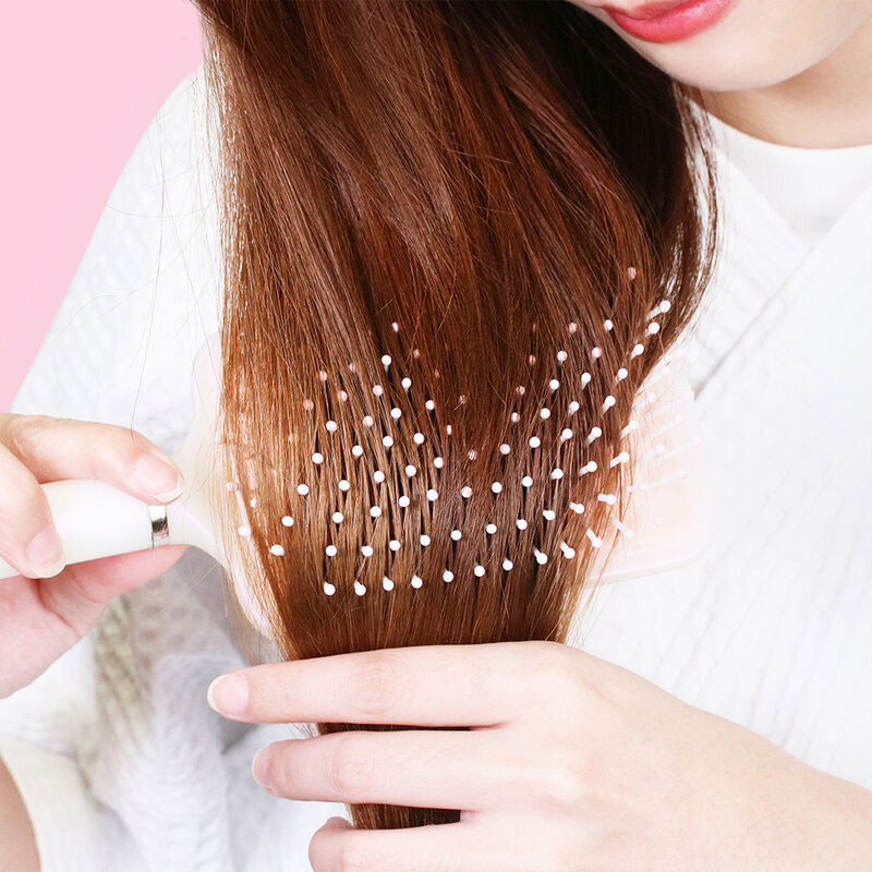 Konvy Square Air Cushion Massage Hair Comb #Pink