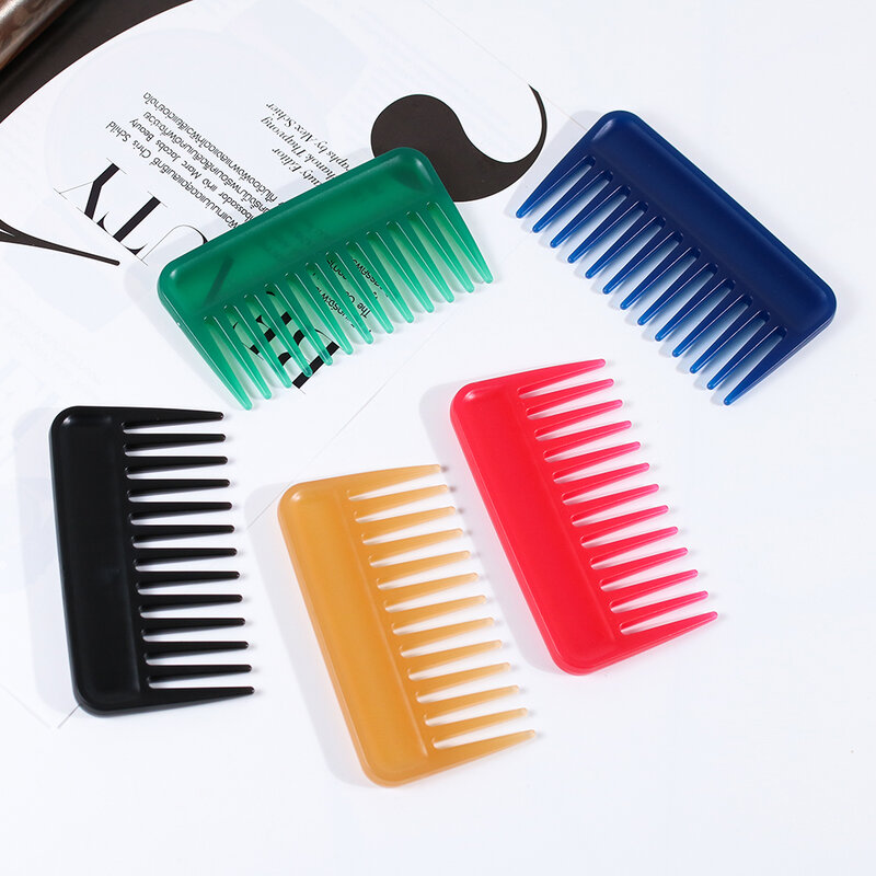 KVY Wide Tooth Detangling Short Comb #Light Brown