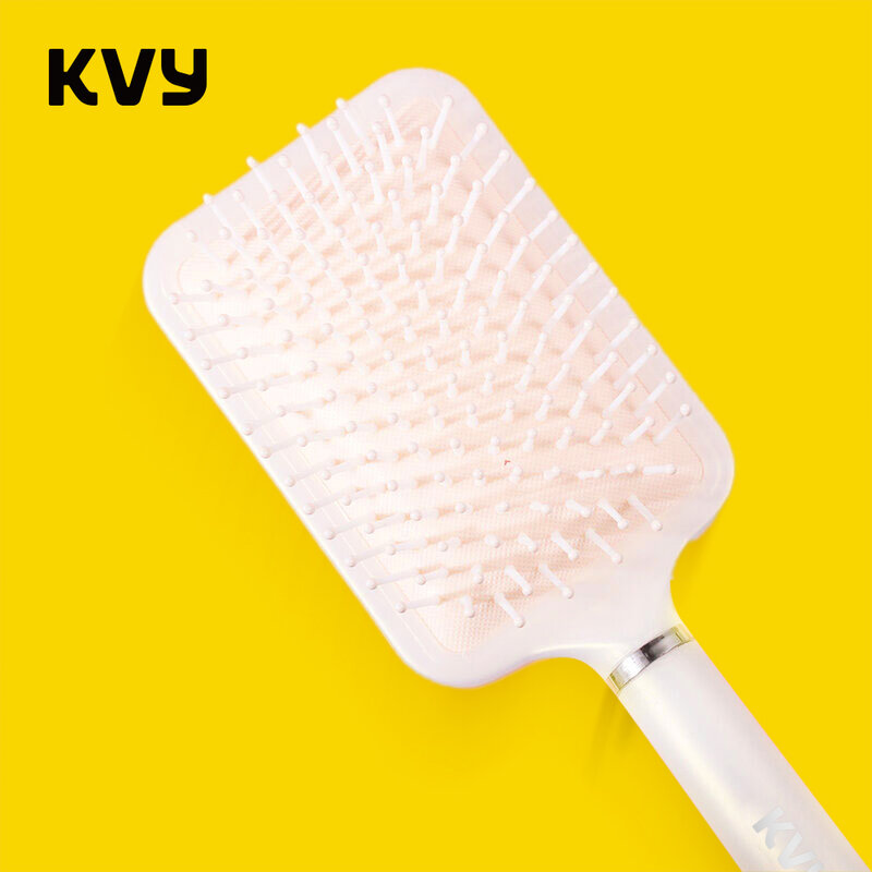 KVY Square Air Cushion Massage Hair Comb #Champagne