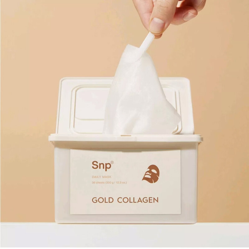 SNP Gold Collagen Daily Mask 350g [30 Sheets]