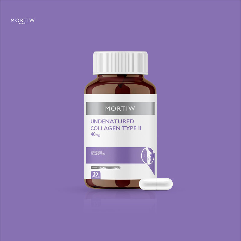 MORTIW Undenatured Collagen Type II 40mg 30 Capsules ( สินค้าหมดอายุ : 2026.02.20 ) 
