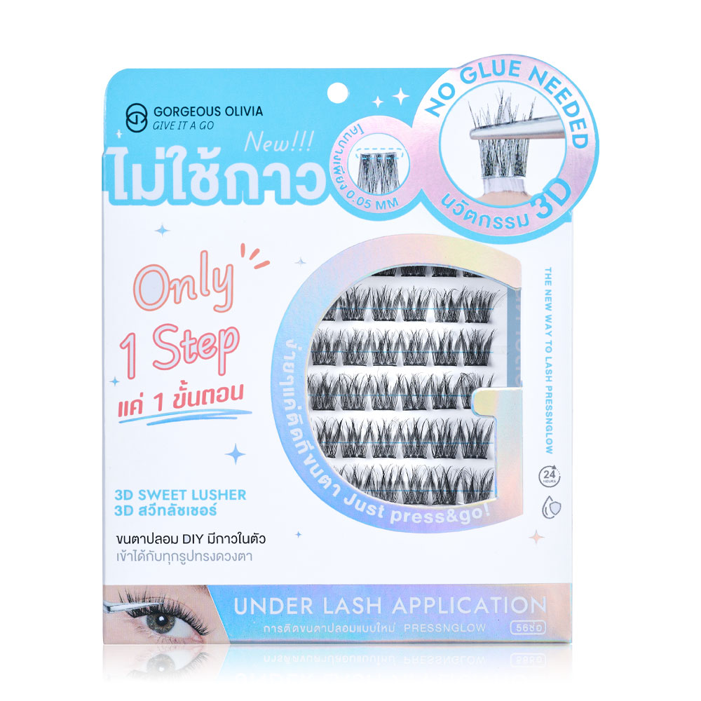Gorgeous Olivia Eyelashes 3D Sweet Lusher 56pcs #GO01