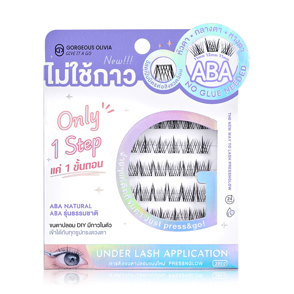 Gorgeous Olivia Eyelashes Aba Natural 36pcs #GO04