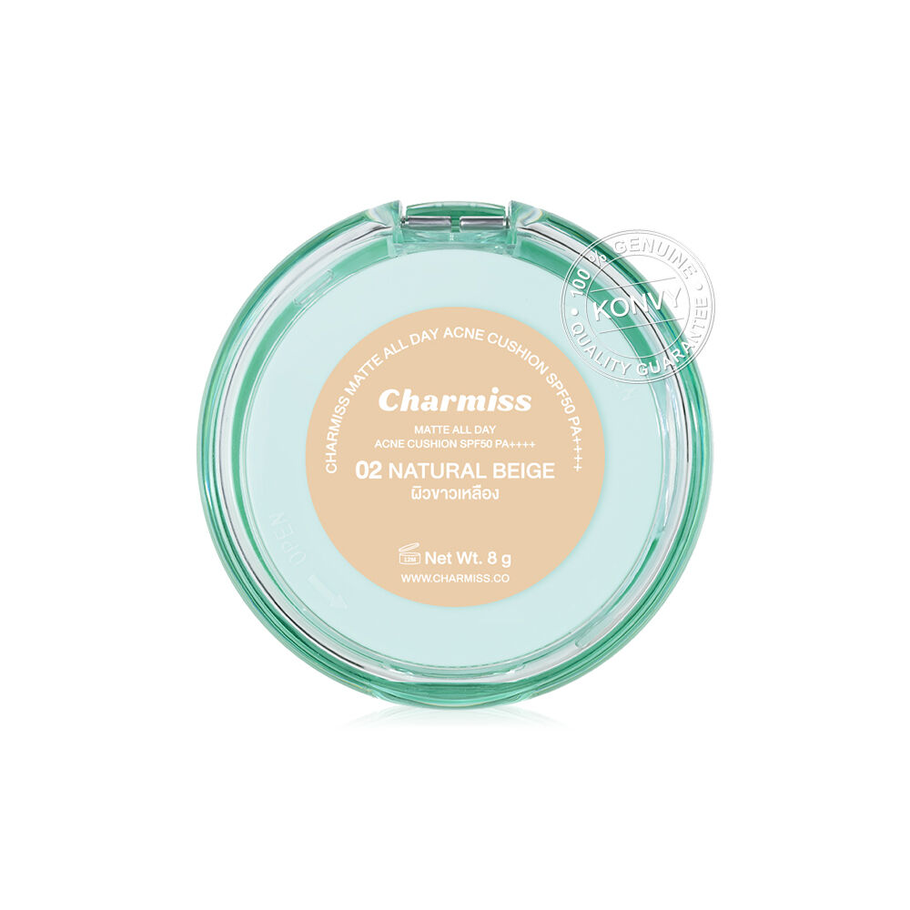 Charmiss Matte All Day Acne Cushion SPF50 PA++++ 8g #02 Natural Beige