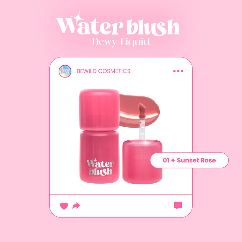 beWiLD Water Blush 12g #01 Sunset Rose