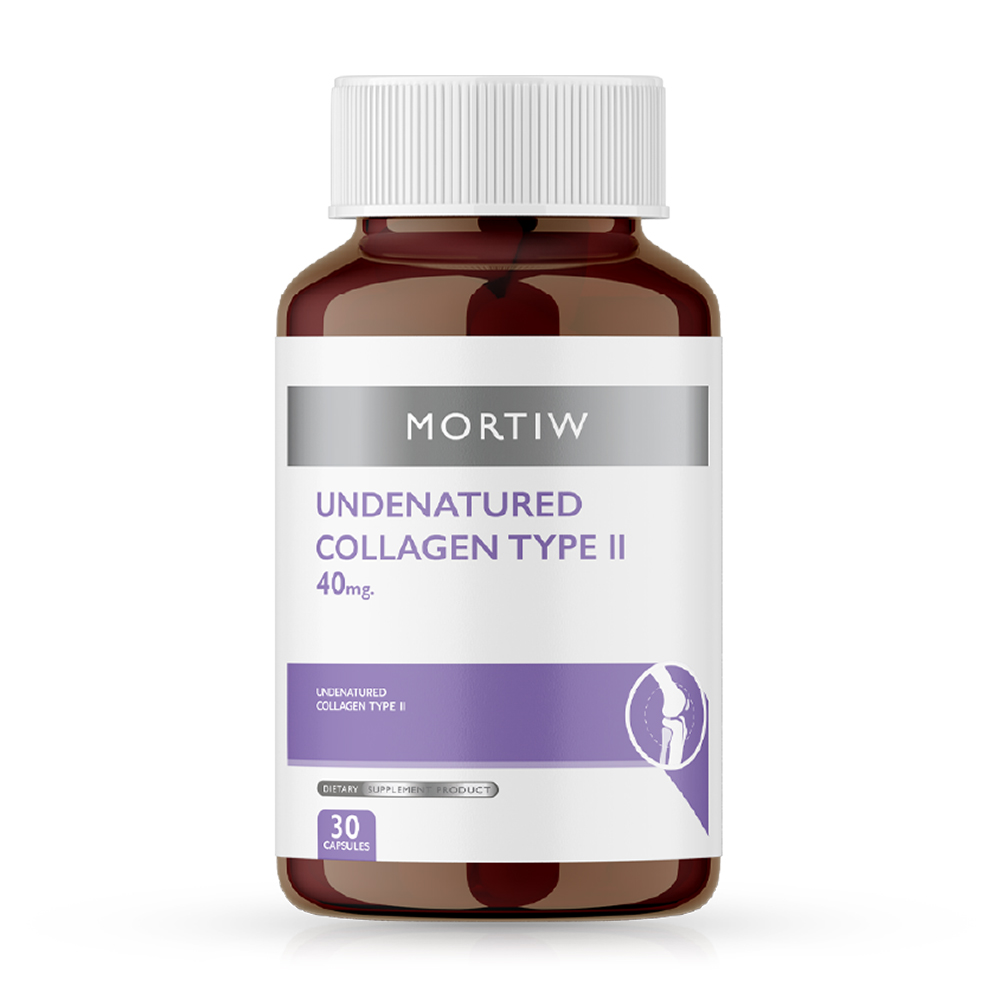 MORTIW Undenatured Collagen Type II 40mg 30 Capsules ( สินค้าหมดอายุ : 2026.02.20 ) 