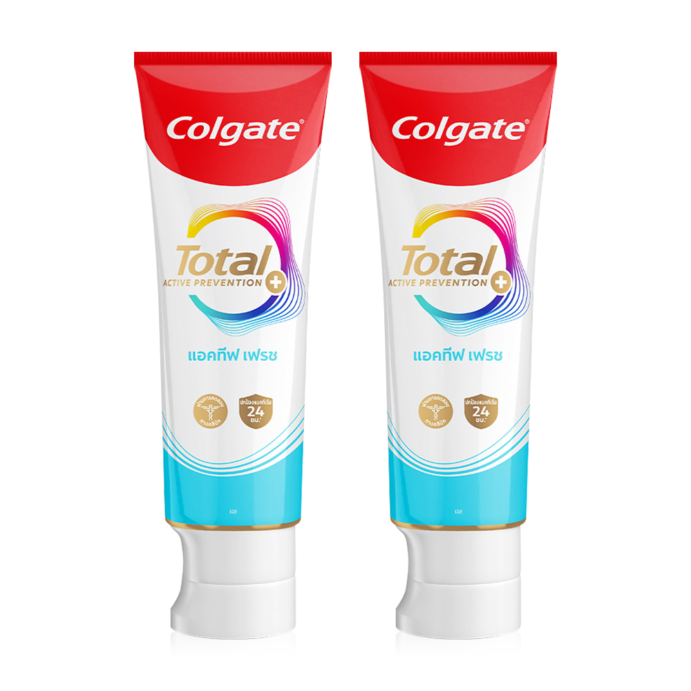 Colgate Total Active Prevention Fresh Gel Toothpaste [150g x 2pcs]