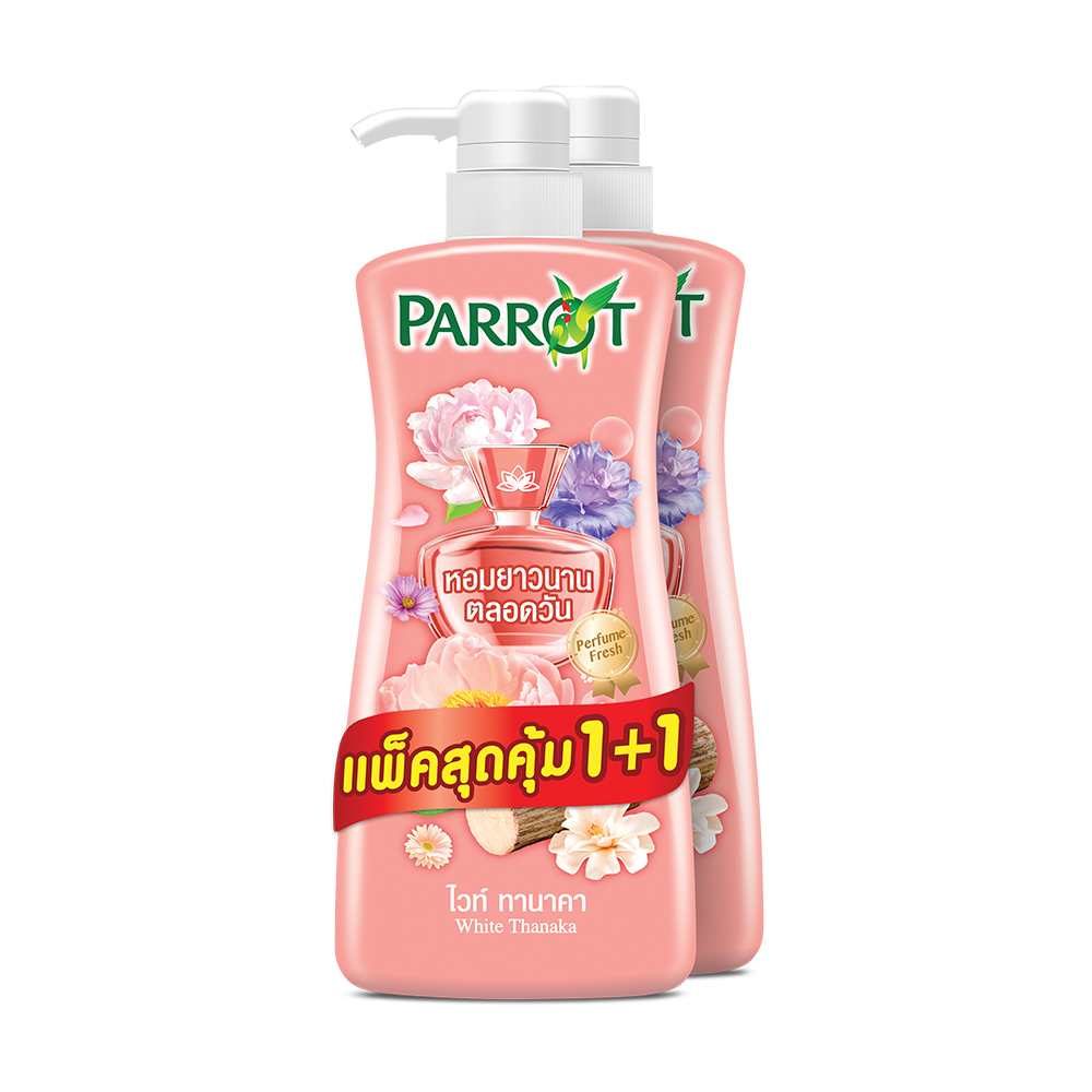 Parrot Botanical Shower Cream White Thanaka [450ml x 2pcs]