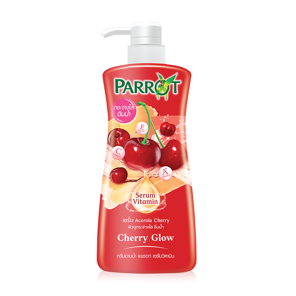 Parrot Serum Vitamin Shower Cream Cherry Glow 450ml
