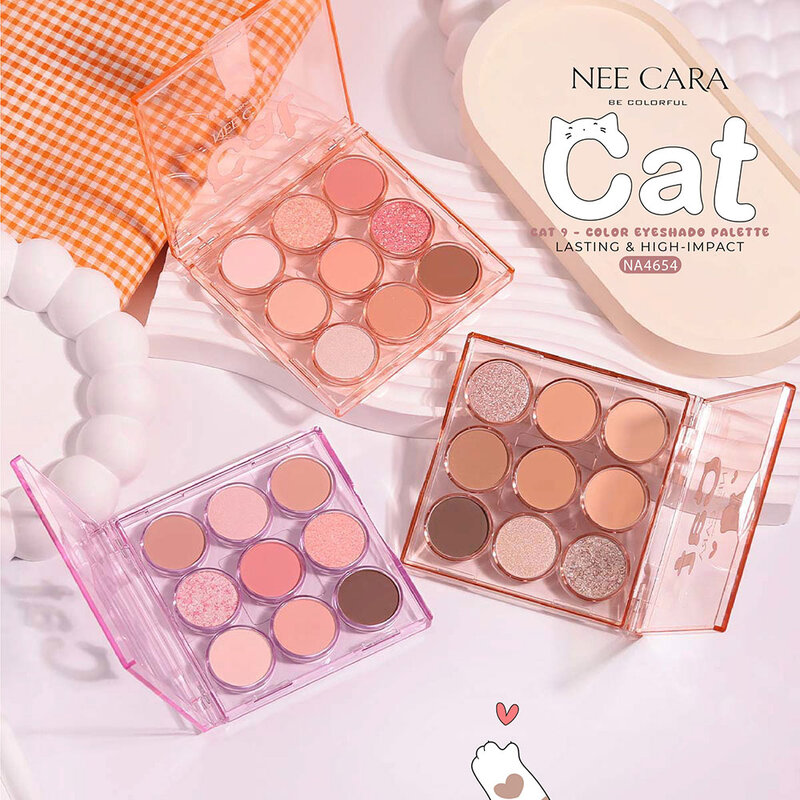 NEE CARA Cat 9-Color Eyeshadow 13.5g #02 Love