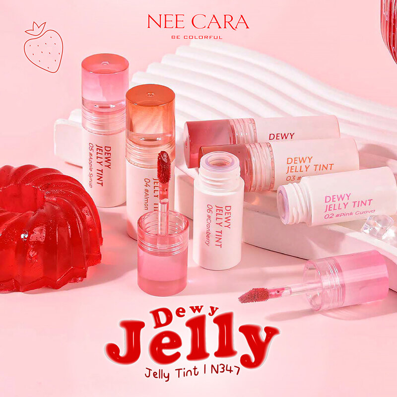 NEE CARA Dewy Jelly Tint 3g #02 Pink Guava