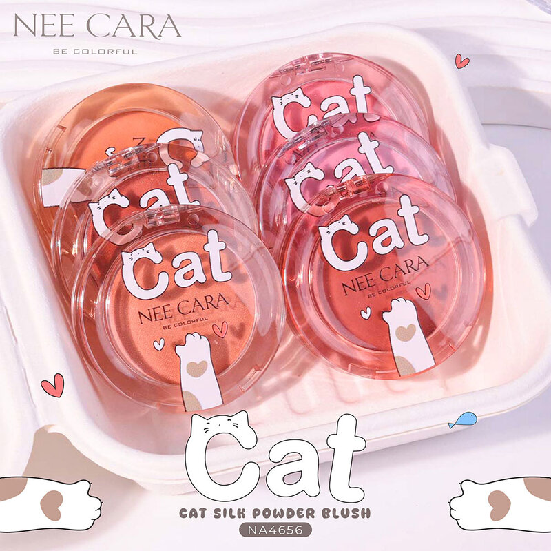 NEE CARA Cat Silk Powder Blush 8g #04 Shining Love