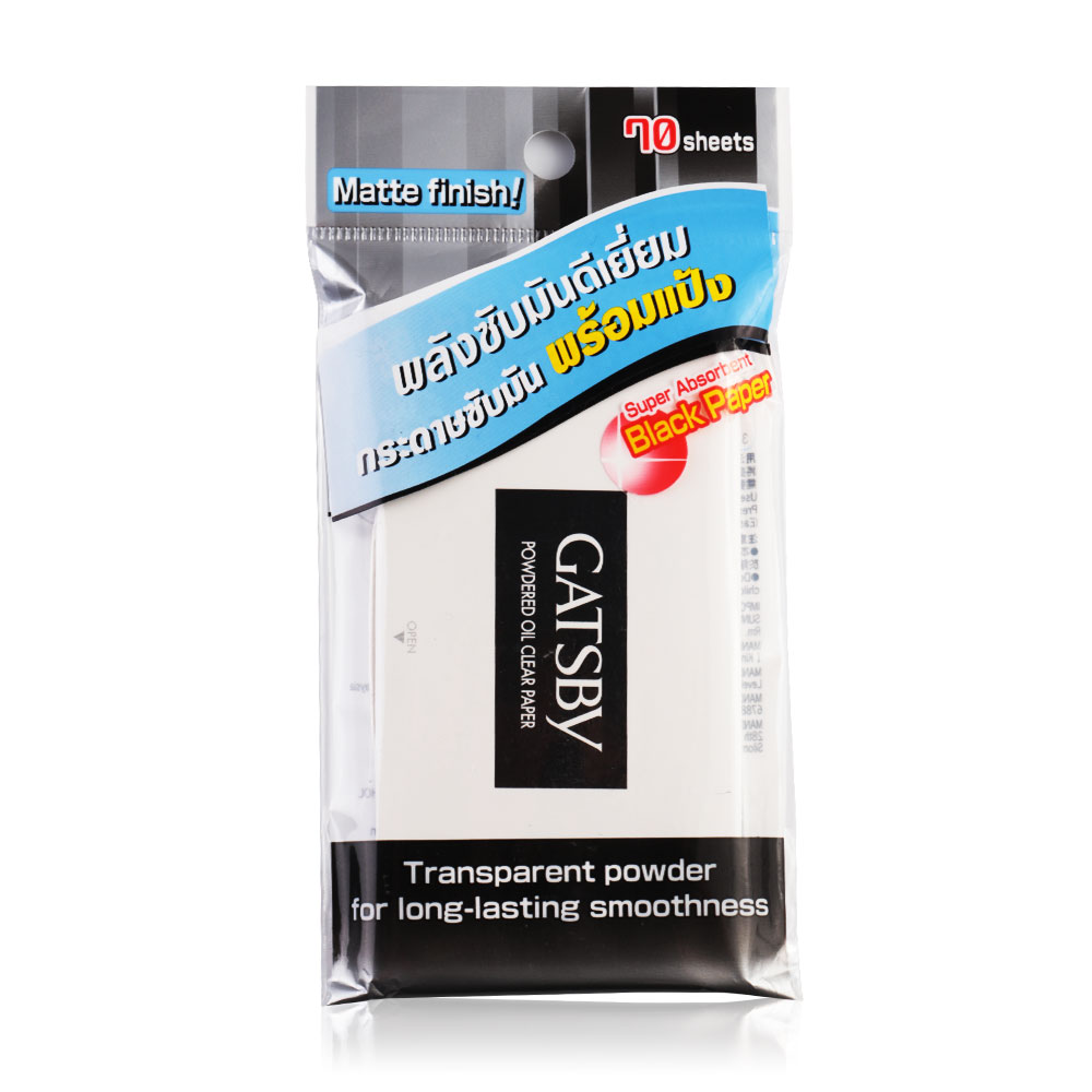 GATSBY Powdered Oil Clear Paper 70 Sheets