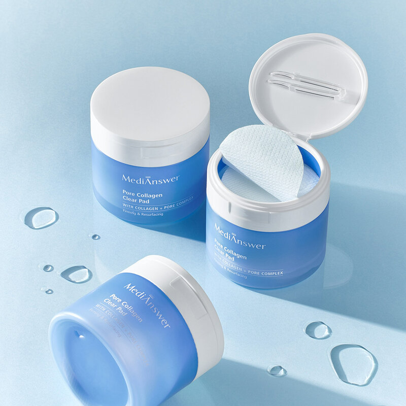 Medi Answer Pore Collagen Clear Pad 140ml [80 Pads] ( สินค้าหมดอายุ : 2026.03.27 ) 