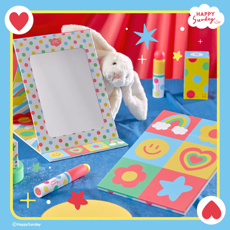HAPPY SUNDAY Magic Bling Bling Mirror 1pc