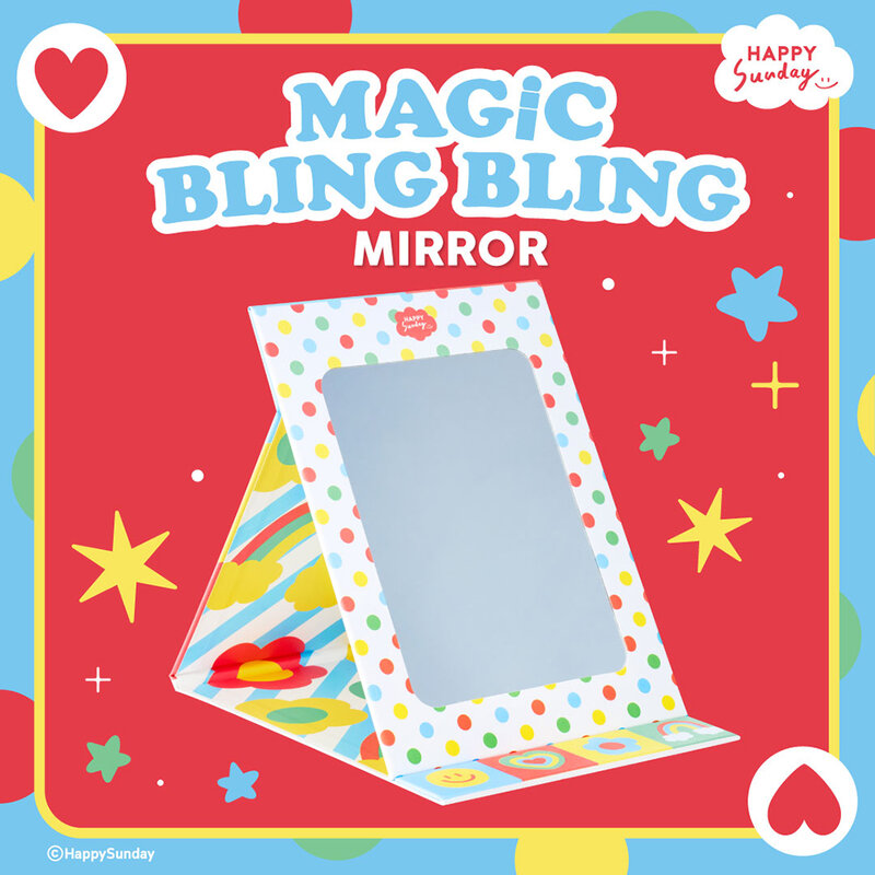 HAPPY SUNDAY Magic Bling Bling Mirror 1pc