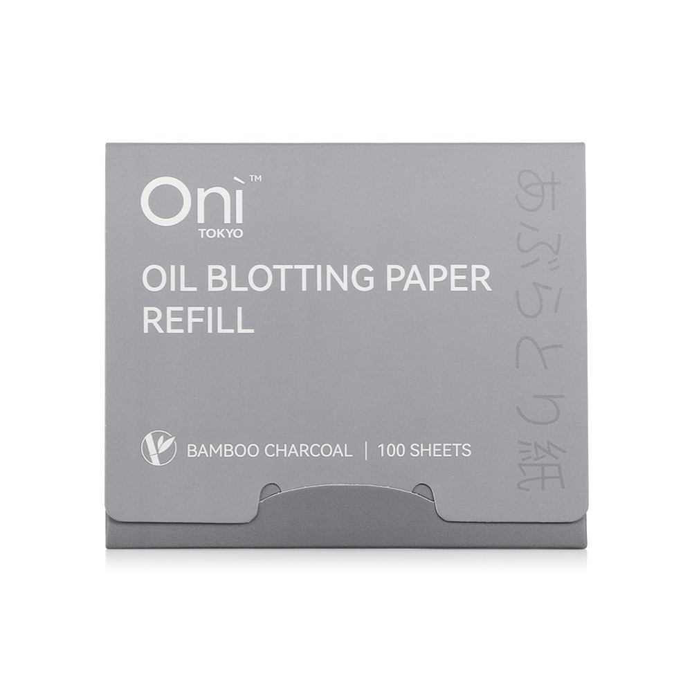 Oni Oil Blotting Paper Refill 100 Sheets #Bamboo Charcoal