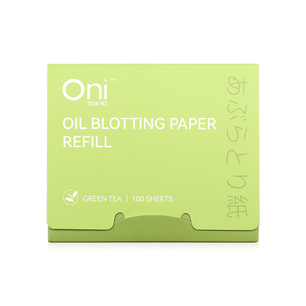 Oni Oil Blotting Paper Refill 100 Sheets #Green Tea
