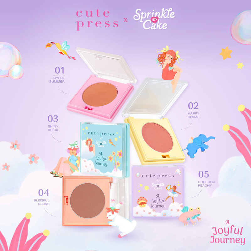 Cute Press A Joyful Journey Soft Stain Blush 3.8g #05 Cheerful Peachy