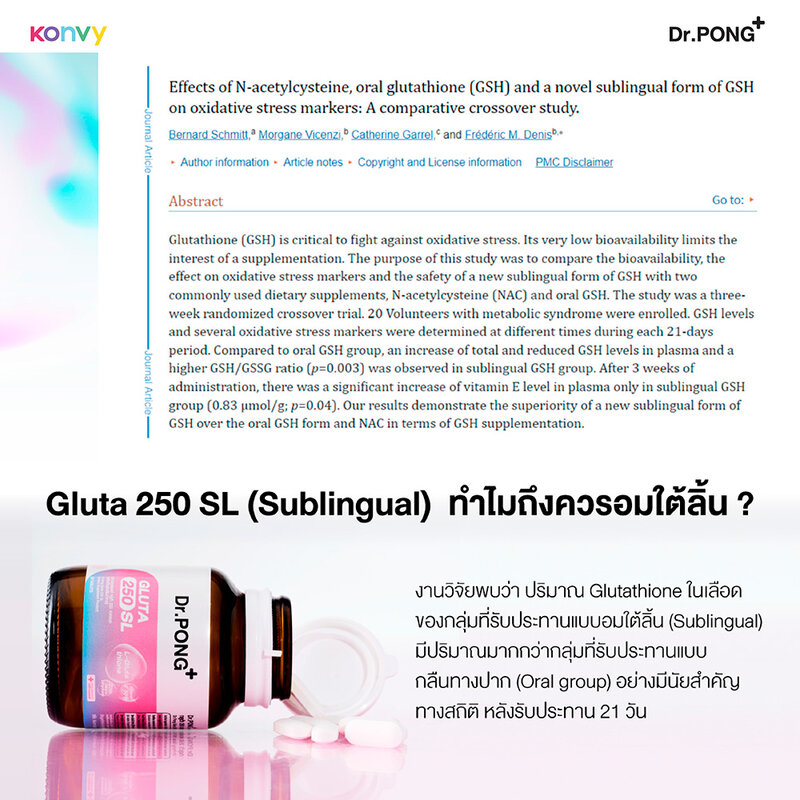 Dr.PONG Gluta 250 SL 30 Tablets