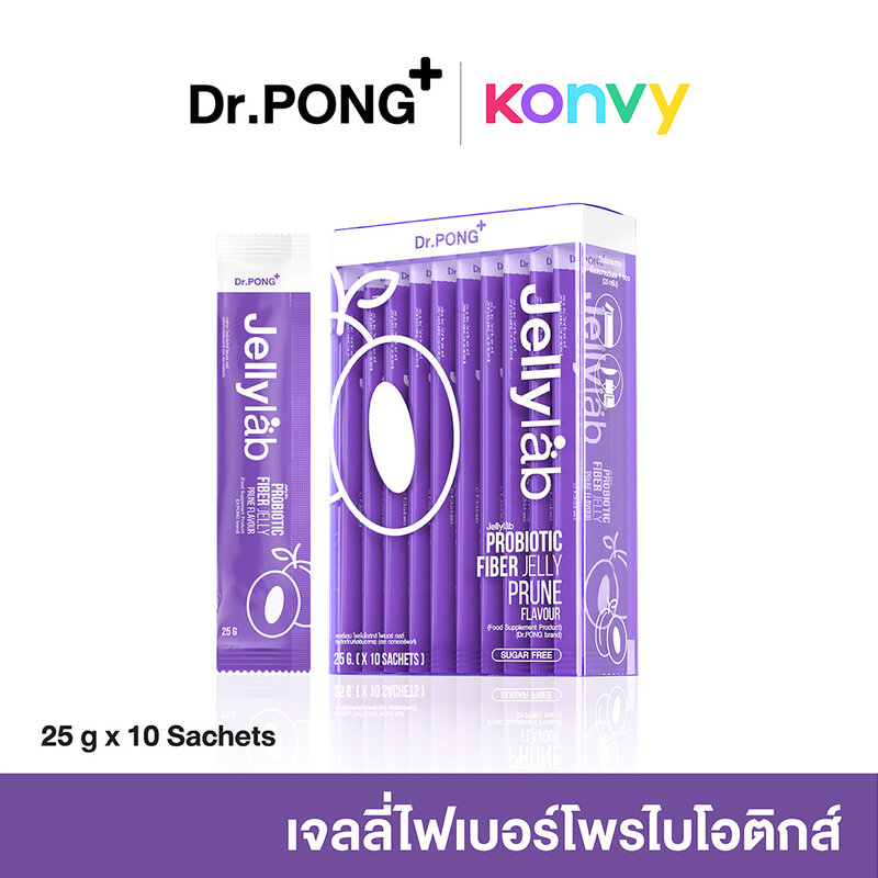 Dr.PONG Jellylab Probiotic Fiber Jelly 10 Sachets