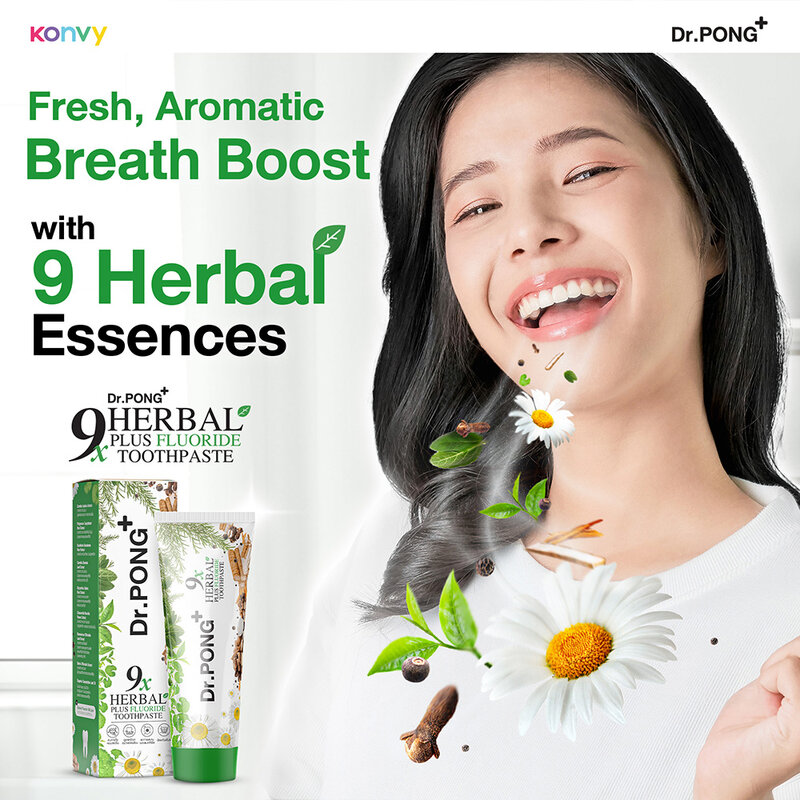 Dr.PONG 9X Herbal Plus Fluoride Toothpaste 100g