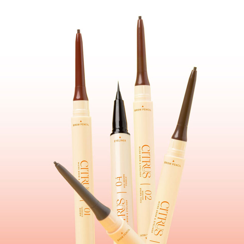 Baby Bright Citrus Micro Brow & Eyeliner 0.06g + 0.3ml #03 Deep Brown Mandarin