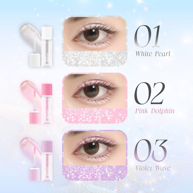 Baby Bright Ocean Eye Glitter 1.8g #02 Pink Dolphin