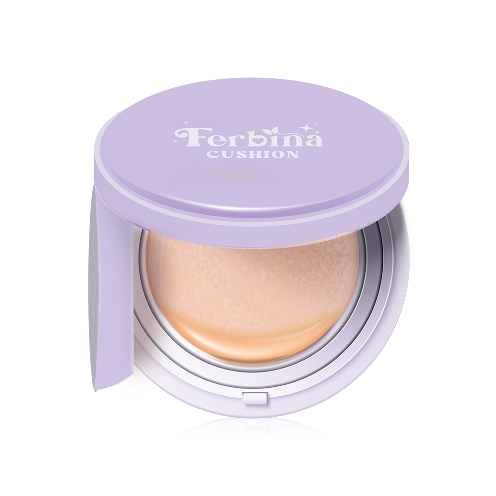 FERBINA Premium Full Coverage Cushion SPF 50 PA+++ 15g #04 Honey