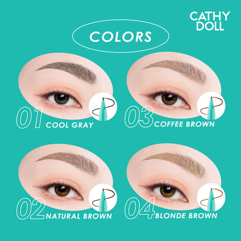 Cathy Doll Needie Eyebrow Pencil 0.028g #01 Cool Gray