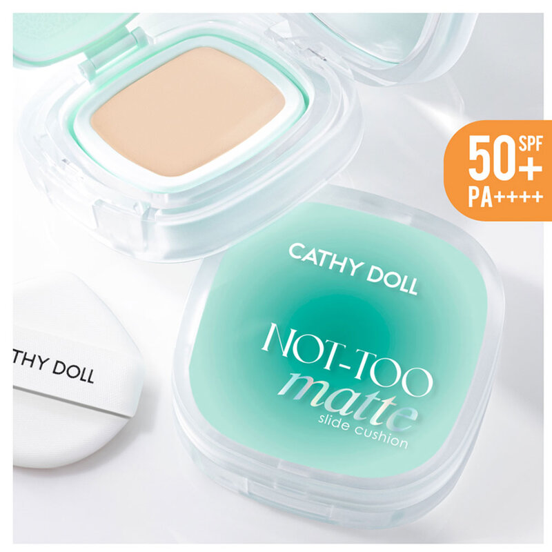 Cathy Doll Not-Too Matte Slide Cushion SPF50+ PA++++ 12g #01 Ivory