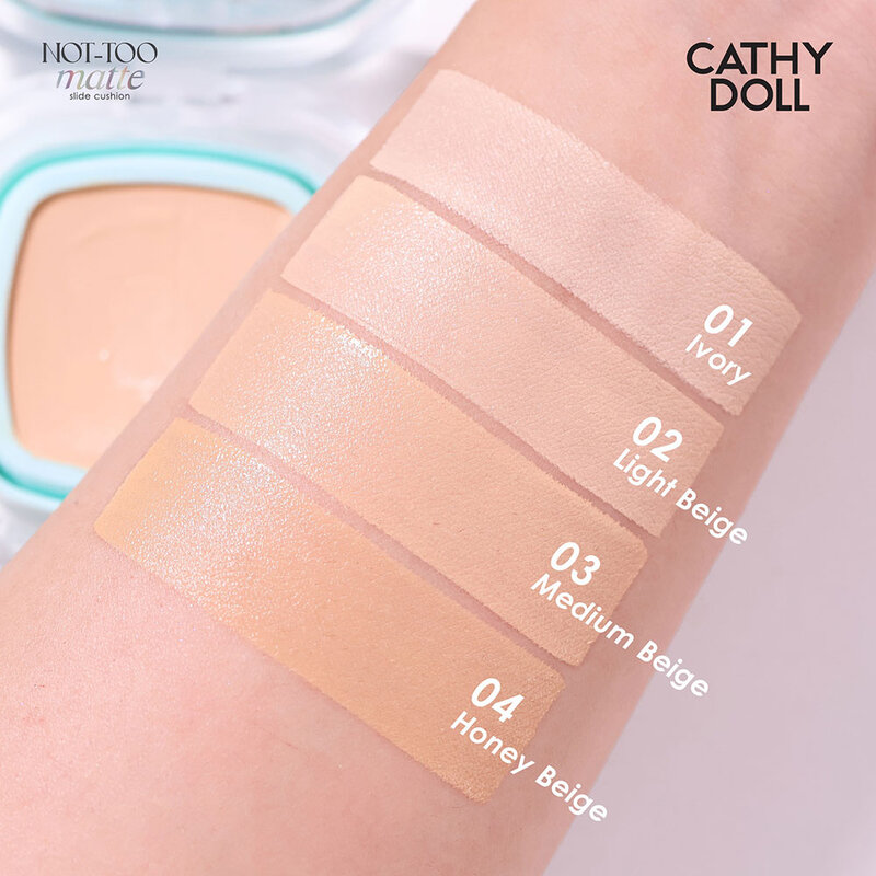 Cathy Doll Not-Too Matte Slide Cushion SPF50+ PA++++ 12g #01 Ivory