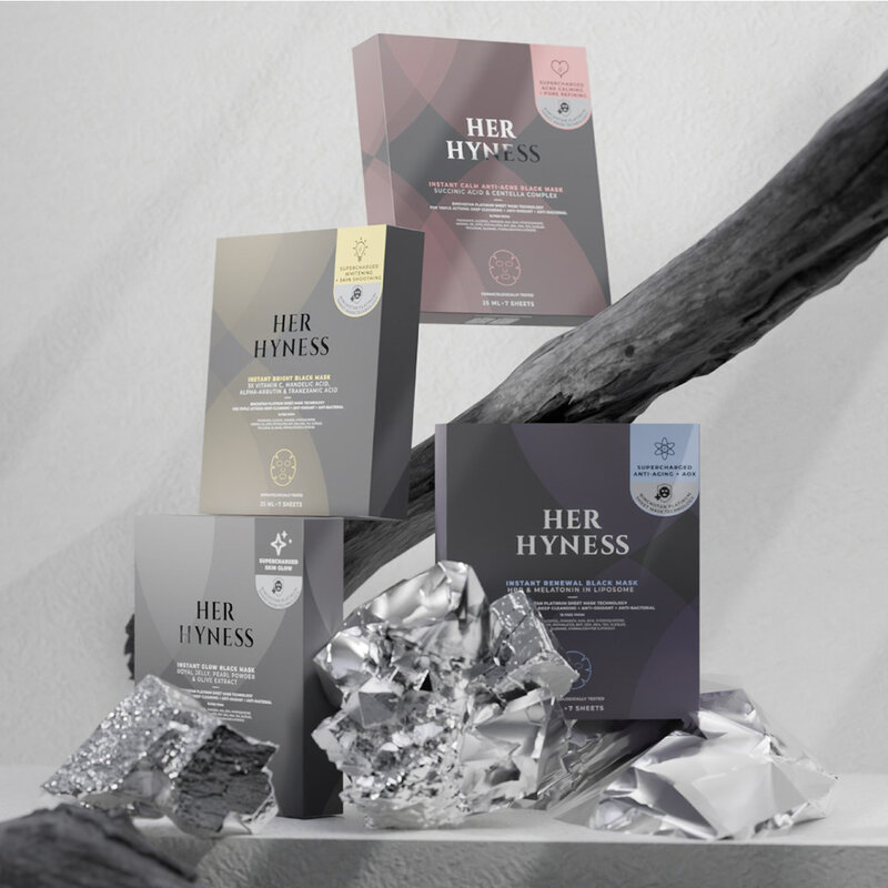 HER HYNESS Instant Bright Black Mask [25ml x 7 Sheets]