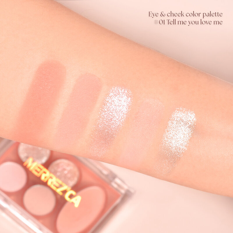 Merrezca Eye & Cheek Color Palette 3.8g #01 Tell Me You Love Me