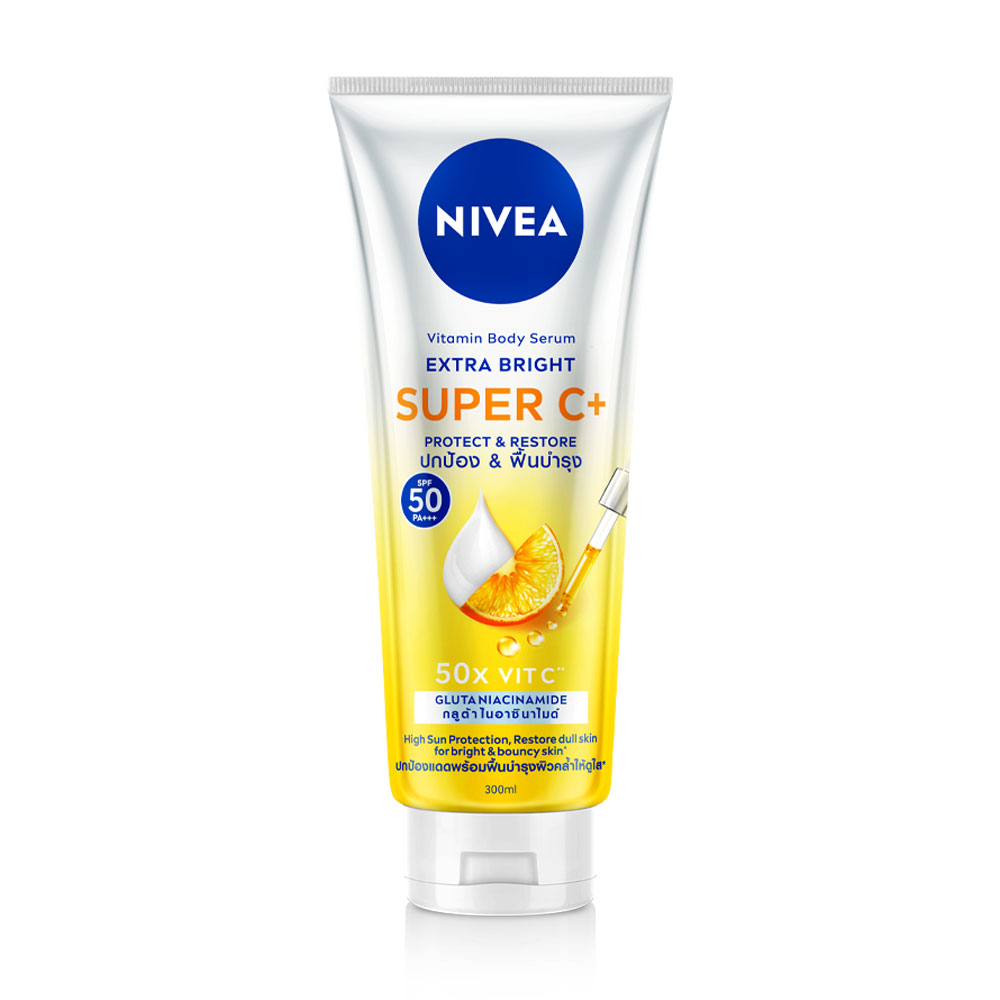 NIVEA Extra Bright Super C+ Vitamin Serum  SPF50/PA+++ 300ml