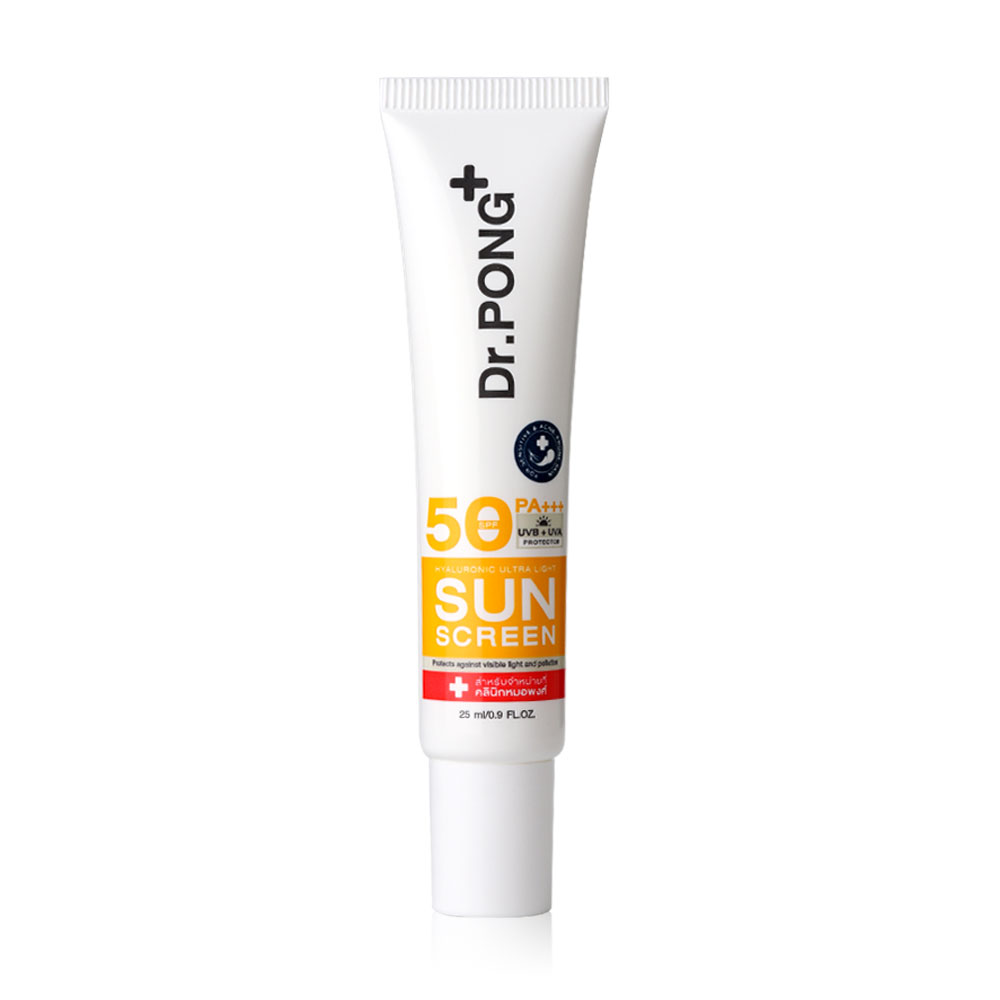 Dr.PONG Hyaluronic Ultra Light Sunscreen With Aquatide SPF50 PA+++ 25ml