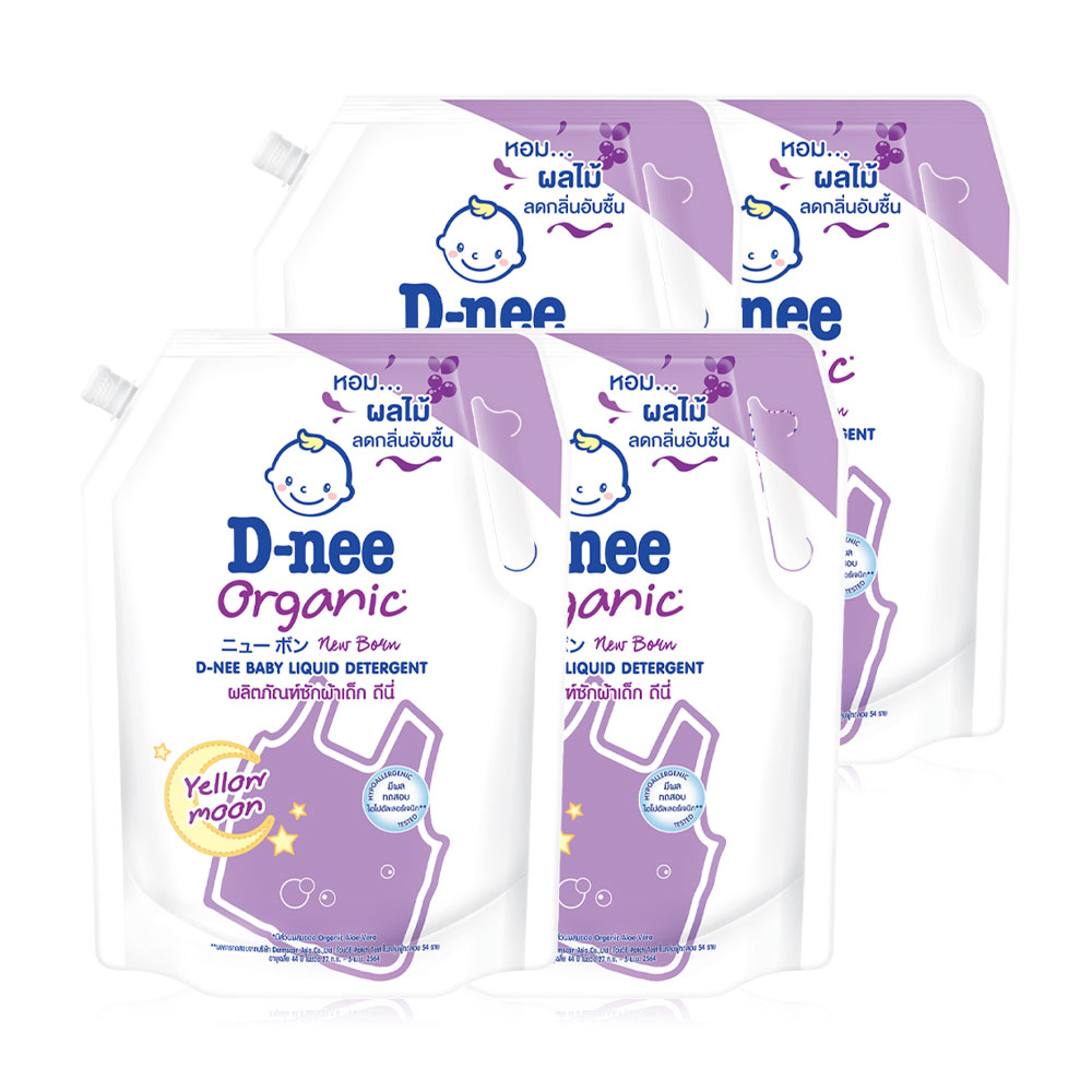 D-nee Baby Liquid Detergent [Violet] [1400ml x 4pcs]